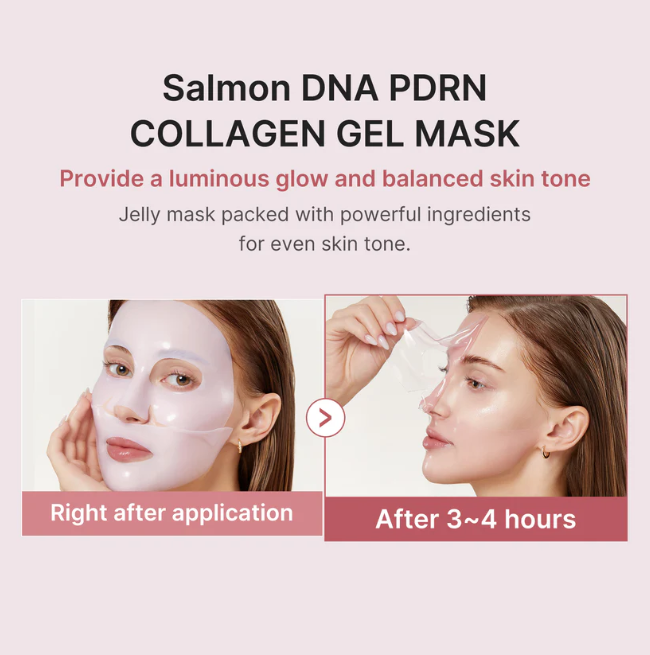 PDRN Pink Collagen Gel Mask 3-4 hours absorption