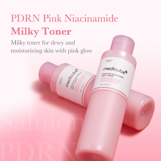 PDRN Pink Niacinamide Milky Toner - milky toner for dewy skin